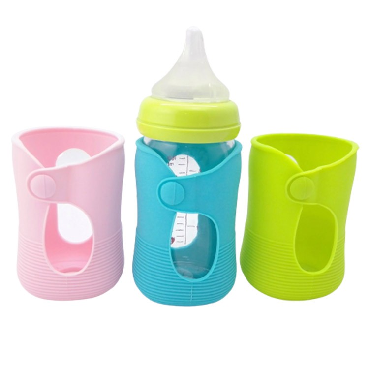 易拆装清洗创意纽扣式硅胶奶瓶套定制